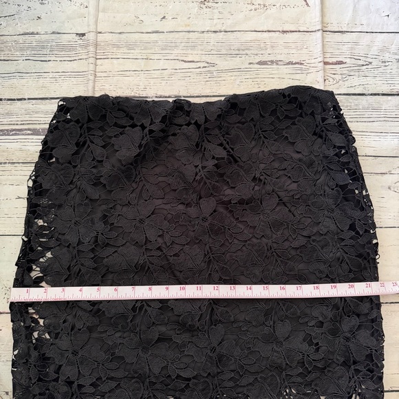 a new day Black Floral Lace Pencil Skirt - Picture 3 of 7